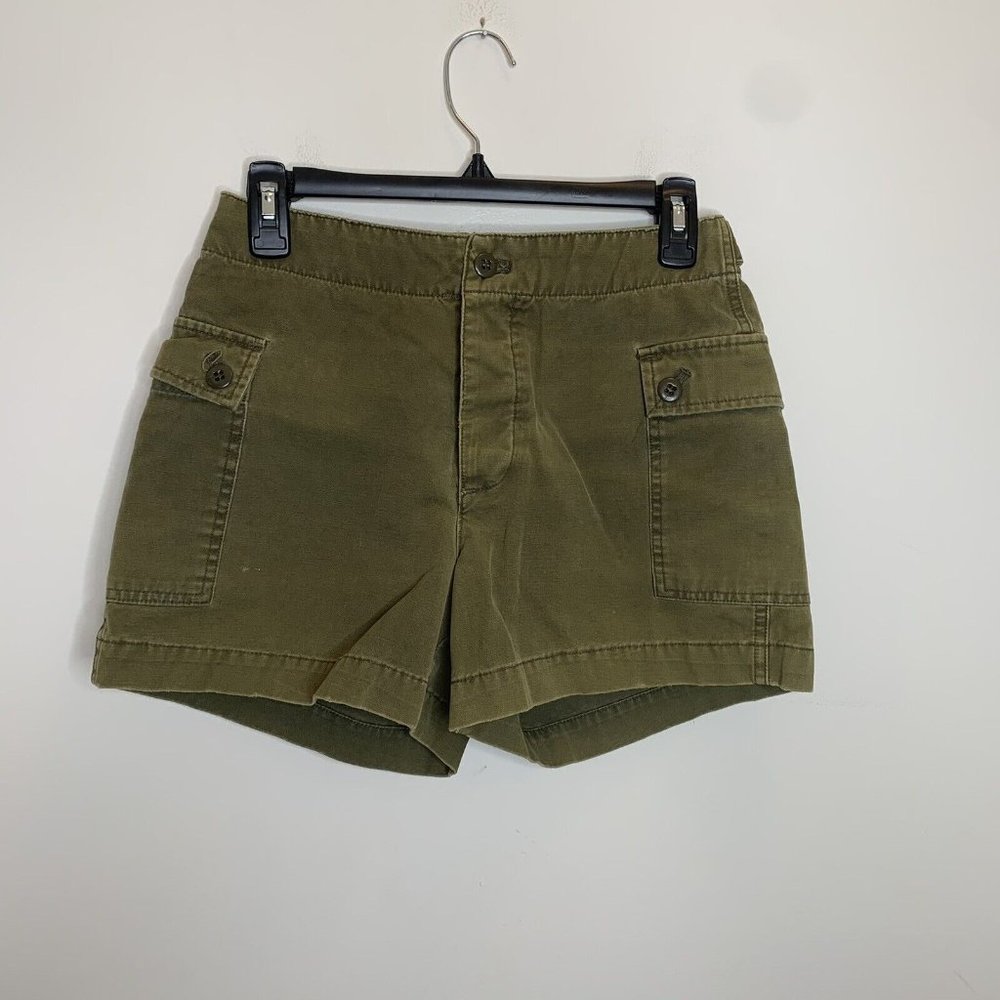 J Crew Womens Size 2 Green Casual Shorts